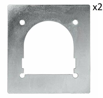 Contre plaque pour anneau d&#039;arrimage seule 142x132mm x2 pieces