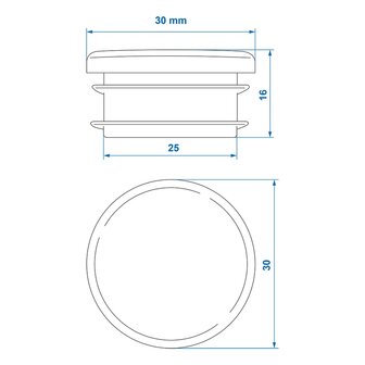 Embout 30mm x10 stuks