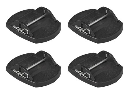 Pieds stabilisateurs avec goupille metallique - lot de 4 pieces
