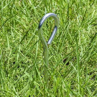 Piquet de tente 19cm aluminium avec oeil x10 stuks