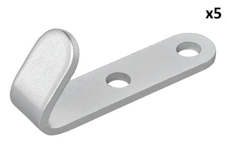 Crochet a visser metal 52 x 13 x 2 mm x5 pieces
