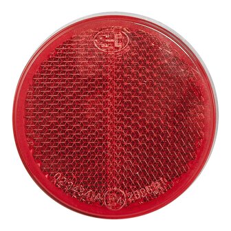 Reflecteur rouge 60mm autocollant x5 pieces