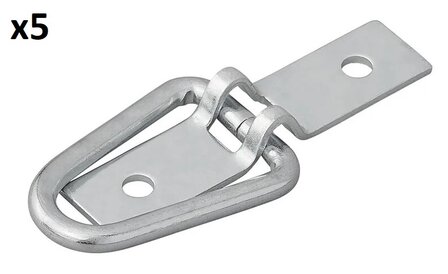 Anneau d&#039;arrimage en 2 parties 72 x 16 mm x5 pieces