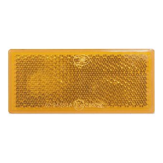 Reflecteur orange 82x36mm autocollant x5 pieces