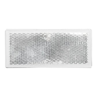 Reflecteur blanc 82x36mm autocollant x5 pieces