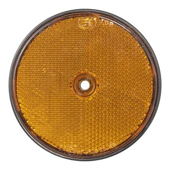 Reflecteur orange 80mm montage a vis x10 pieces