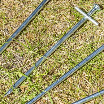 Piquet metallique 17 cm avec tige transversale soudee x10 pieces