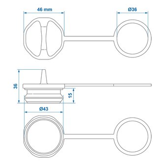 Capuchon de protection pour adaptateur femelle x10 pieces