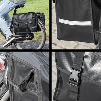 Sacoche double pour velo 40L impermeable