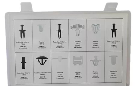 Assortiment de clips de garniture Mercedes-Benz &ndash; 270 pieces
