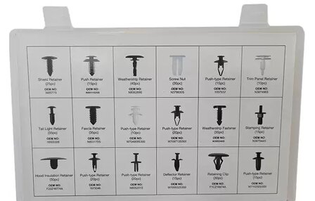 Assortiment de clips de garniture Ford &ndash; 415 pieces