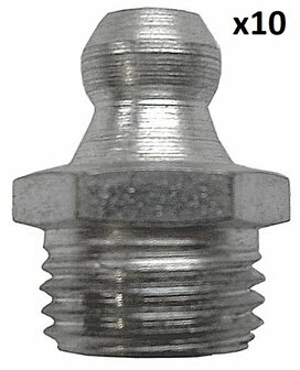 Graisseur a cone 180&deg; H1 M 6 x 1.0 SW 7 x10 pieces