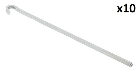 Goupille de roche 30cm carre en metal x10 pieces