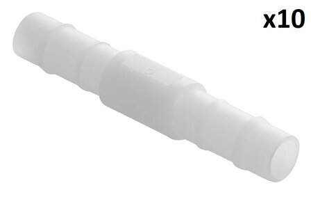 Raccord droit pour tuyau 8 mm x10 pieces