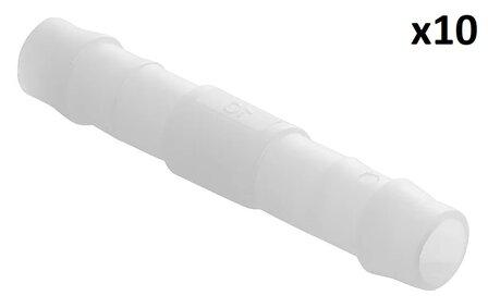 Raccord droit pour tuyau 10 mm x10 pieces
