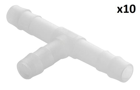 Raccord tuyau en T 8 mm x10 pieces
