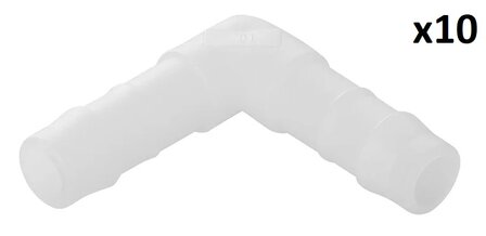 Raccord coude 10 mm x10 pieces