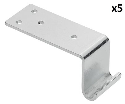 Contre-piece coudee pour fermeture a levier x5 pieces