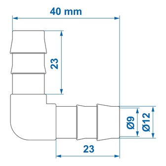 Raccord coude 12&nbsp;mm x10 pieces