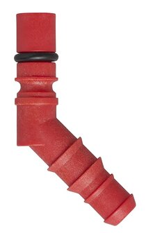 Raccord de tuyau avec joint torique pour tuyaux 10/12 mm rouge x5 pieces