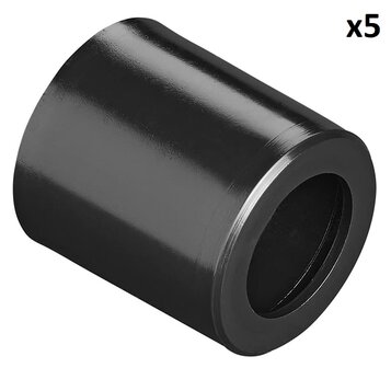 Reducteur de tuyau d&rsquo;evacuation &Oslash;28 mm vers &Oslash;17 mm PE noir x5 pieces