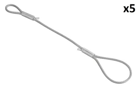 Cable de rupture 40 cm avec boucles x5 pieces