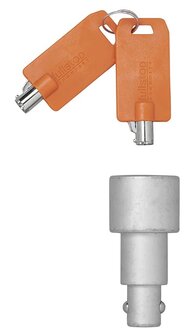 Serrure avec cle pour sabot de roue Nemesis Ultra