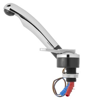 Mitigeur ceramique Deluxe diametre 27 mm chrome/noir x5 stuks