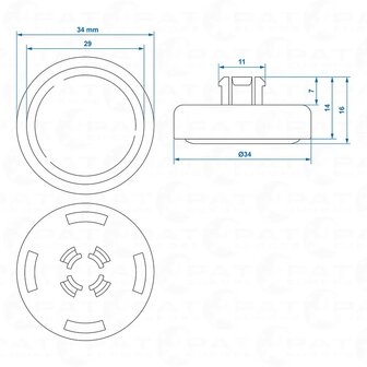 Coupelles de friction Winterhoff WS3000 a partir de 08/2002 - jeu de 2 pieces