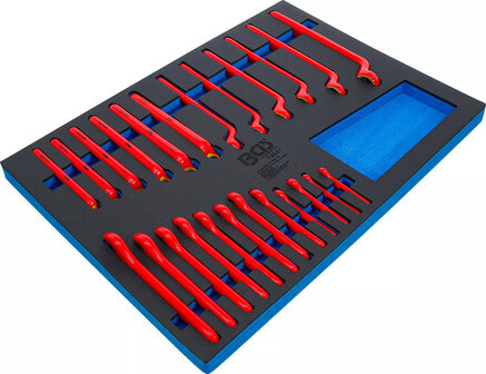 Jeu de cles polygonales VDE et de cles a fourche VDE 24 pcs