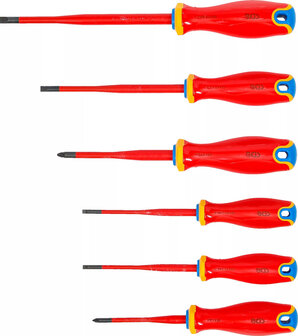 Jeu de tournevis VDE pointe extra fine 6 pcs