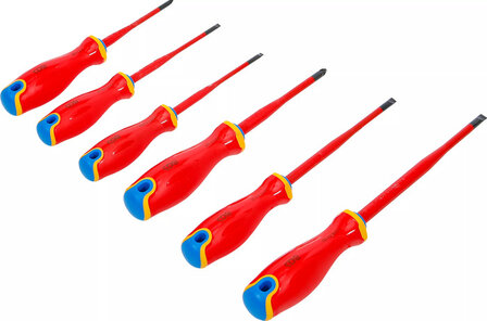 Jeu de tournevis VDE pointe extra fine 6 pcs