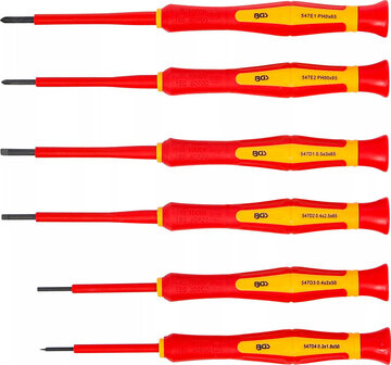 Jeu de tournevis de precision VDE 6 pcs