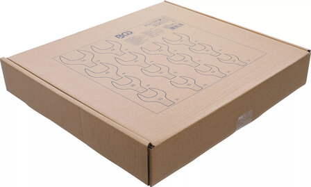 Jeu de cles crowfoot a tuyauter 12,5 mm (1/2) 14 pieces