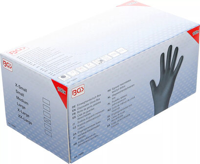Boite de gants jetables nitrile avec adherence supplementaire taille L 100 pcs