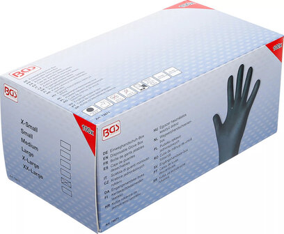 Boite de gants jetables nitrile avec adherence supplementaire taille XL 100 pcs