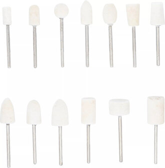 Assortiment de tetes de polissage 13 pieces