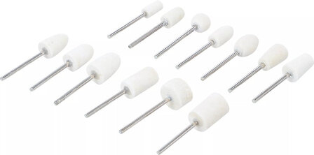 Assortiment de tetes de polissage 13 pieces