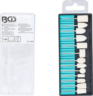 Assortiment de tetes de polissage 13 pieces