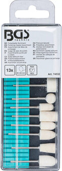 Assortiment de tetes de polissage 13 pieces