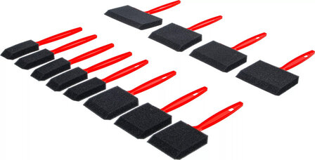 Jeu de pinceaux en mousse / eponge 12 pcs