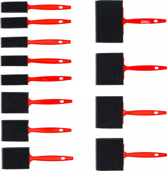 Jeu de pinceaux en mousse / eponge 12 pcs