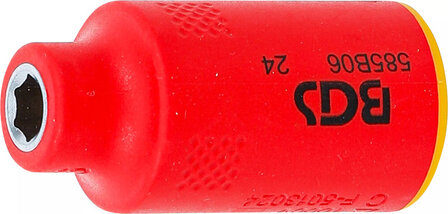 Douille pour cle VDE, six pans 10 mm (3/8)
