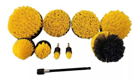 Set de brosses pour perceuse - 10 pieces