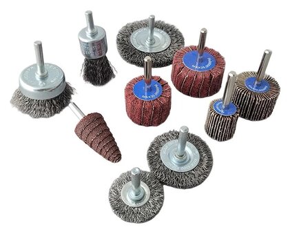 Set de disques de brossage et de pon&ccedil;age / 10 pieces