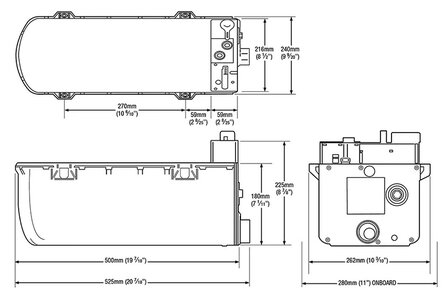 Chauffe-eau Expanse gaz/electrique encastre