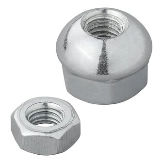 Ecrou spherique et contre-ecrou M8 en 2 parties pour cable de frein