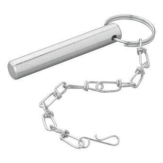 Goupille de verrouillage avec chaine diametre 14,3 mm