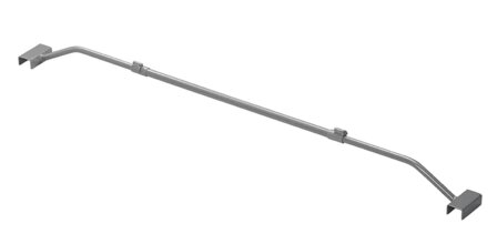 Arceau en metal extensible 100-155 cm pour bache de remorque