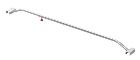 Arceau en aluminium extensible 108&ndash;146 cm pour bache de remorque